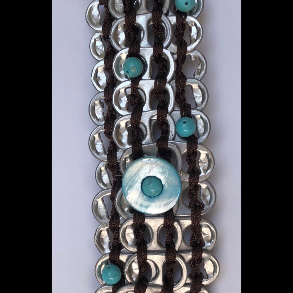 handmade soda tab bracelet